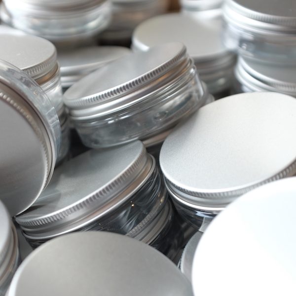 50ml pots for use with skincare products.