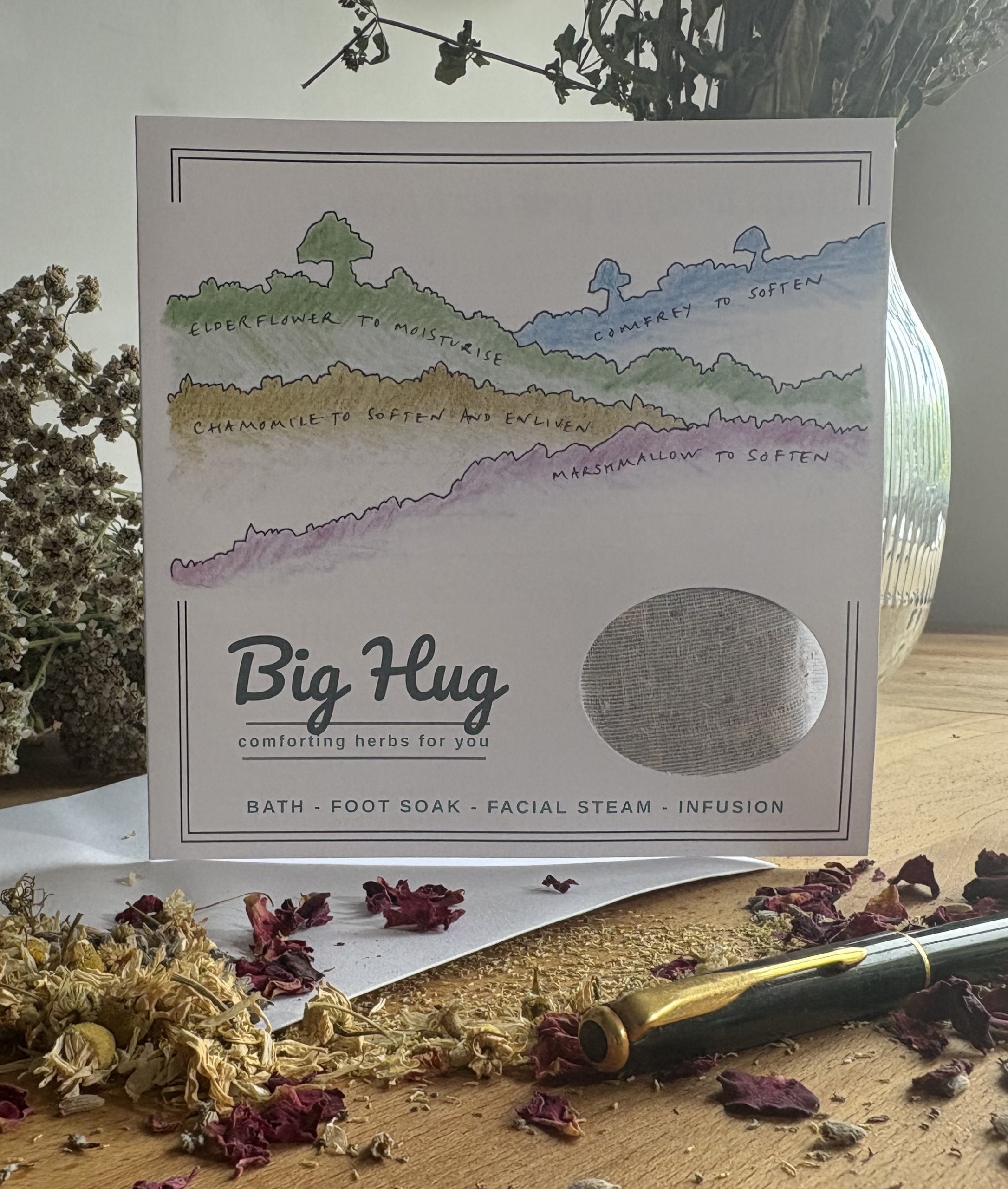 Herb Pocket card Big Hug