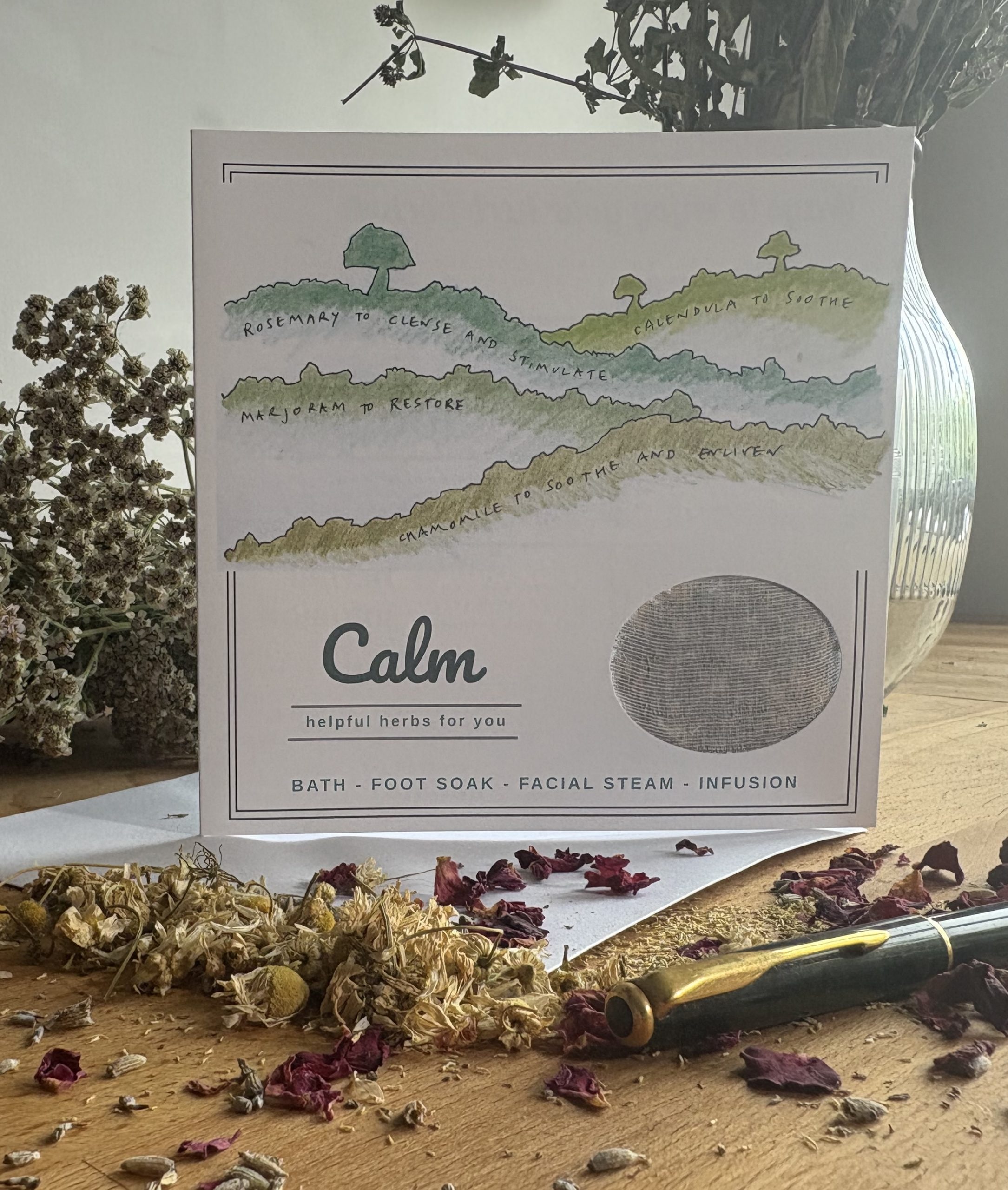 Herb Pocket card calm