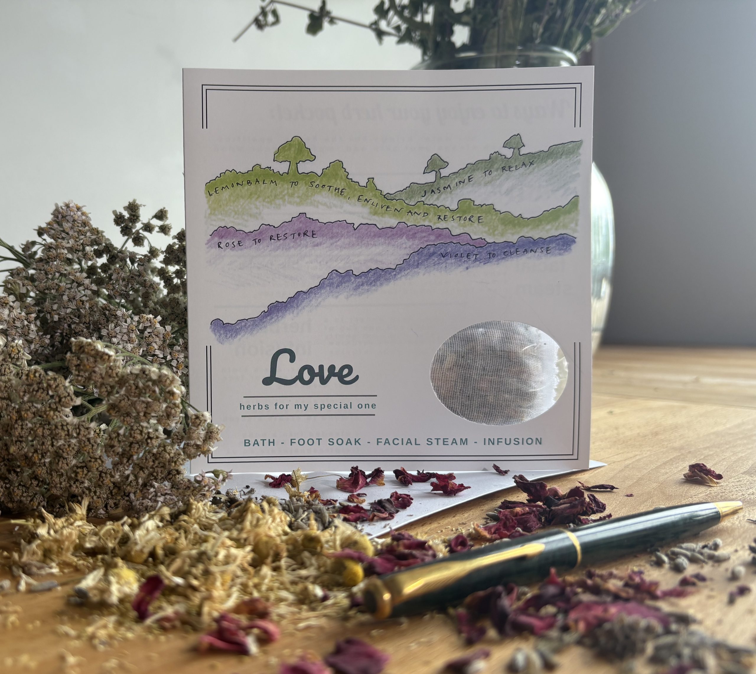 Herb Pocket Card Love