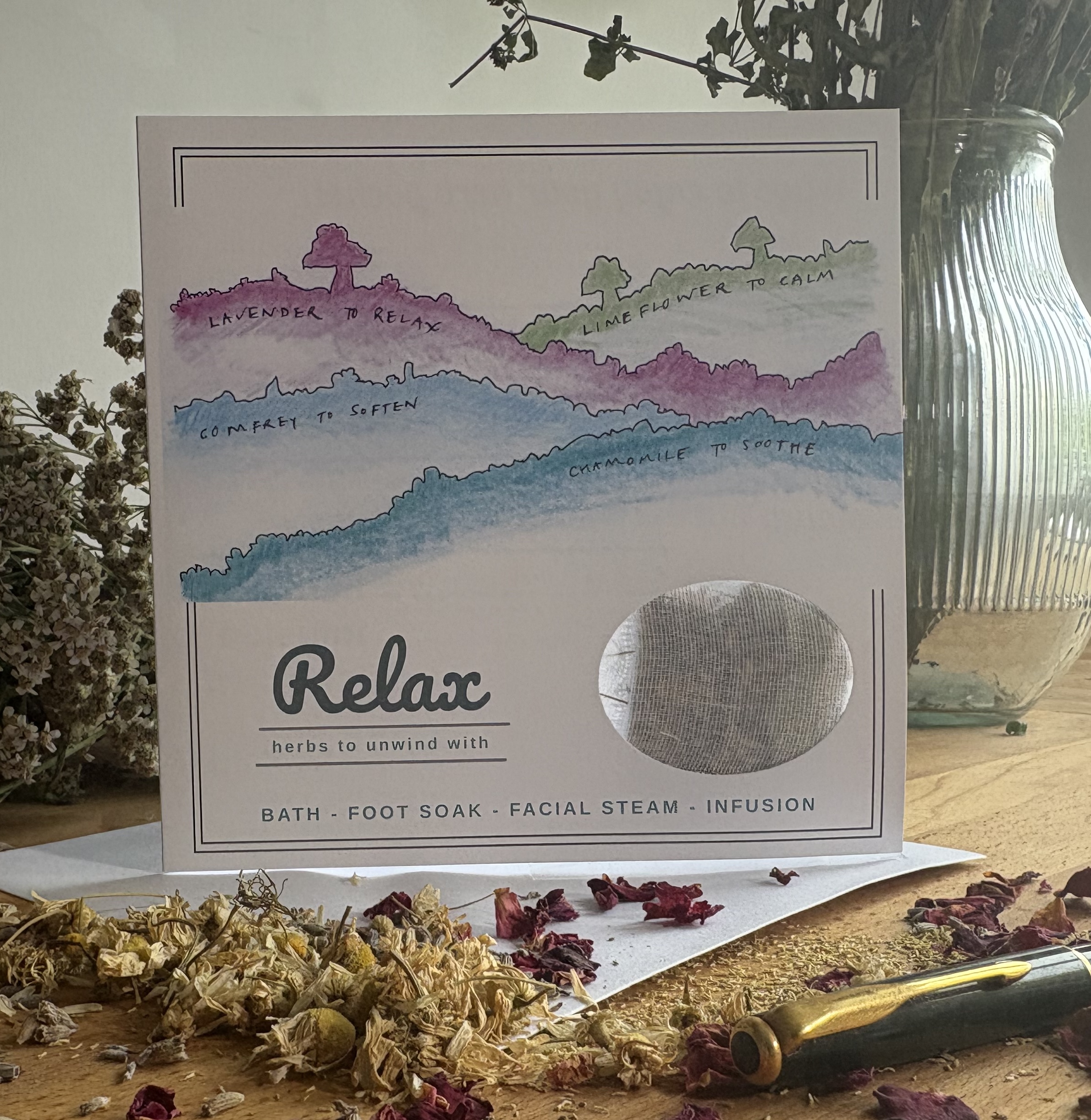 Herb Pocket Card Relax